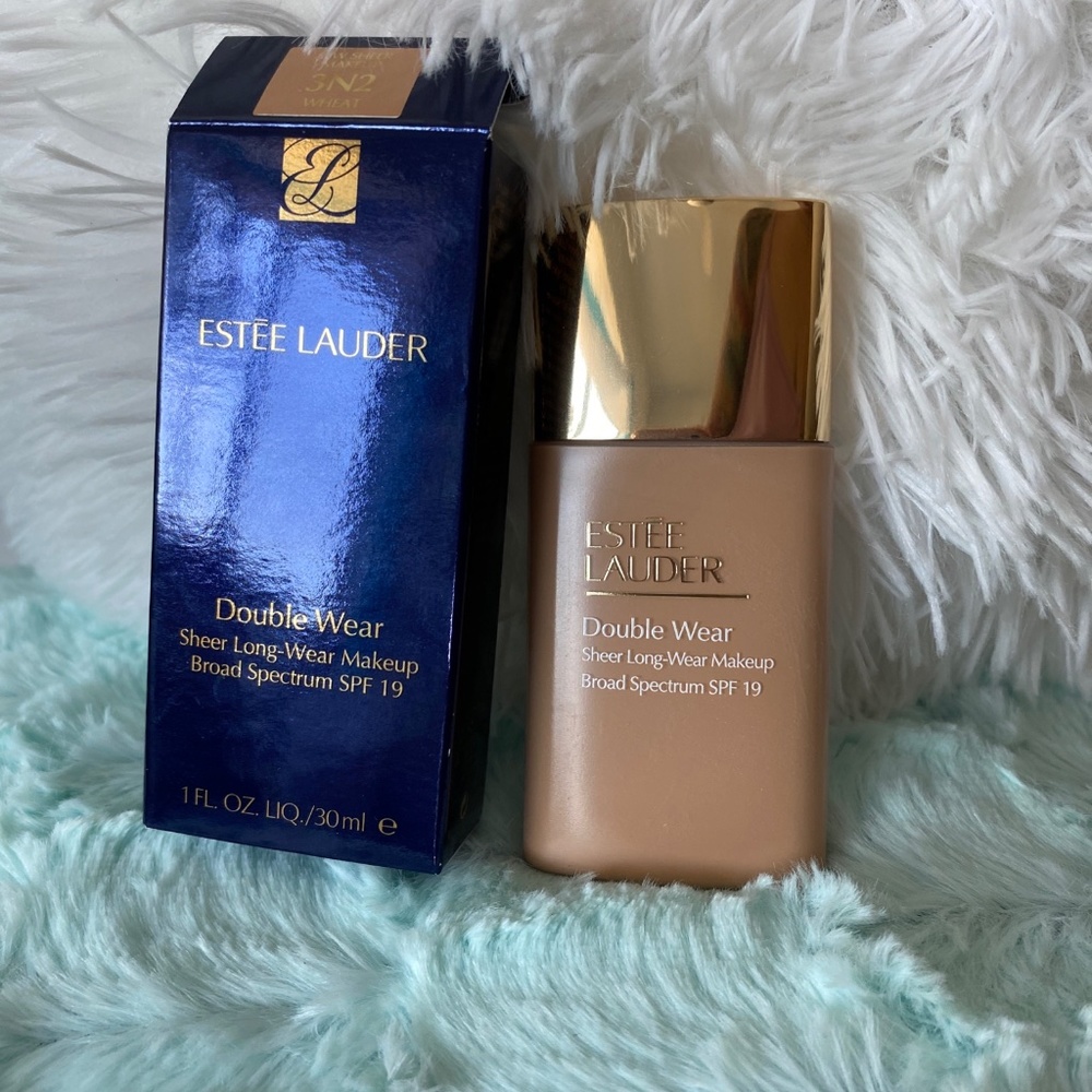 ESTEE LAUDER Double Wear Sheer Long-Wear Makeup Foundation WHEAT 3N2 Sold Out!